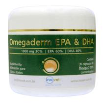 Omegaderm EPA &amp DHA 30% 1000mg 30 Cápsulas Inovet