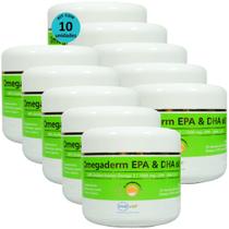 Omegaderm EPA & DHA 60 Suplemento Cães e Gatos 1000mg C/ 30 Cápsulas Kit Com 10 - Inovet