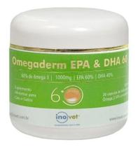 Omegaderm EPA & DHA 60 Suplemento para Cães e Gatos 1000mg C/ 30 cápsulas- Inovet