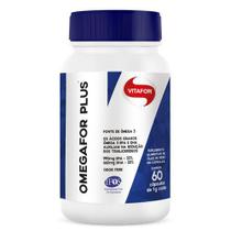 Omegafor Plus Ômega 3 (33% EPA e 22% DHA) 1g Vitafor 60 Cápsulas
