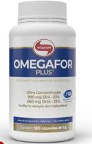 Omegafor Plus Omega 3 (TG) de 990 mg EPA e 660 mg de DHA com 120 Cápsulas -Vitafor