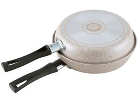 Omeleteira 18 cm Revestimento Cerâmico Antiaderente Mineral Resist Cor Vanilla Ceramic Life Suprema Brinox