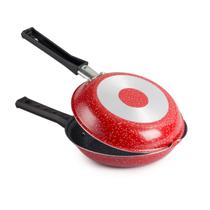 Omeleteira Dupla Antiaderente 18cm Vermelho Nacional