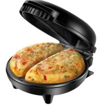 Omeleteira Elétrica Agratto Mr Cheff Inox Redonda 127V Antiaderente Grill 2 Omeletes