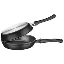 Omeleteira Loreto em Alumínio Antiaderente Starflon Max com Cabos Baquelite 20cm Grafite - 20123820 - TRAMONTINA