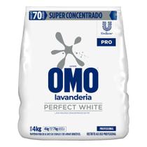 Omo Detergente Em Pó Super Concentrado Pro Sachê 4Kg Perfect White
