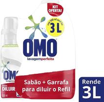 Omo Lavagem Perfeita Kit Garrafa 3L+ Sabão Liquido 500ml - Bombril