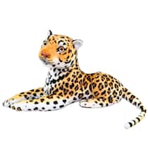 Onça de Pelúcia Safari Realista 55cm Deitada Oncinha Linda Onça de Pelúcia Safari Realista 55cm Deitada Oncinha Linda