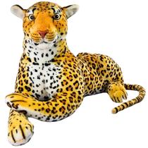 Onça Pintada De Pelúcia Realista M Safári Decoração Onça Pintada De Pelúcia Realista M Safári Decoração