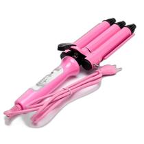 Ondulador Tri-Onda Rosa Bivolt 25Mm Cerâmica Profissional