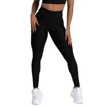 ONE - Calça Legging Academia Fitness Elastano Alta Qualidade - Coleção Miami Black