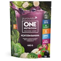 One Nutrition Puravida Proteína Vegana 450g Açaí com Banana Sabor:Açaí com Banana One Nutrition Puravida Proteína Vegana 450g Açaí com Banana Sabor:Açaí com Banana