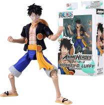 One Piece Anime Heroes Boneco Deluxe 16 cm Articulado Monkey D. Luffy Dressrosa Bandai/Sunny