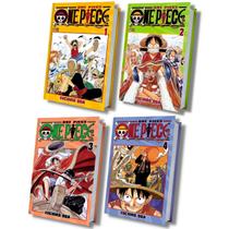 One Piece Mangá KIT Vol. 1 Ao 4 - Nova Encadernação Clássica, Capa Mole em português One Piece Mangá KIT Vol. 1 Ao 4 - Nova Encadernação Clássica, Capa Mole em português