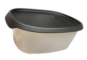 One Touch Fresh Oval 540ml Preto Translúcido Tupperware