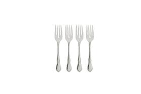 Oneida Chateau Fine Flatware Set, 18/8 Manchado, Conjunto de 4 Garfos de Salada