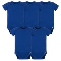 Onesies Gerber Baby, pacote com 5 pacotes múltiplos, azul, 24 meses