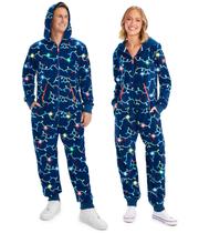 Onesies Tipsy Elves Christmas para adultos, azul, tamanho XXL