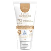 Onface Protetor Solar Facial Natural Fps 75 Com Base Tonalizante 50g Cor 30 Médio Biozenthi