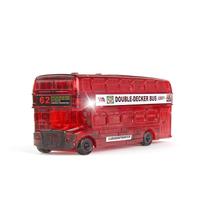 Ônibus 3D Crystal Puzzle de dois andares, 54 unidades para adultos e crianças