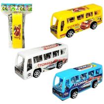Onibus A Friccao Pull Back 9X3,5X2,5Cm - Super99 Onibus A Friccao Pull Back 9X3,5X2,5Cm - Super99