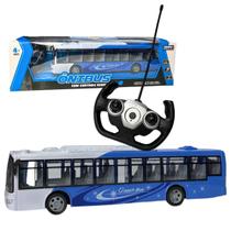 Onibus Brinquedo Bateria Recarregavel Controle Remoto 38cm Super Bus com Luz Zippy