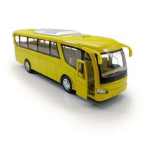 Ônibus Coach Escala 1:64 Amarelo - Kinsfun