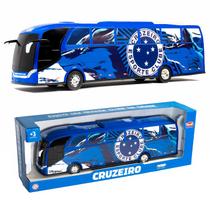Onibus Da Raposa Celeste Cruzeiro Escala 1/30 Miniatura Azul Oficial Brinquedo Licenciado