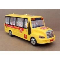 Ônibus de brinquedo á pilha modelo escolar com luzes e musica - toys