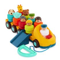 Ônibus de Brinquedo Battat com Peças Móveis e 9 Bonecos - Para Crianças a partir de 18 Meses Ônibus de Brinquedo Battat com Peças Móveis e 9 Bonecos - Para Crianças a partir de 18 Meses