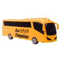 Ônibus De Brinquedo Grande Bus Champions Amarelo - Brinqmix