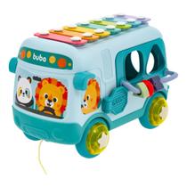 ônibus de Brinquedo Intarativo Crianças Chocalho Xlinfone Baby Buba