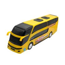 Ônibus de Brinquedo Miniatura Busão Viagem Amarelo