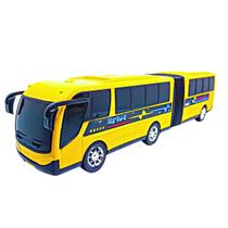 Ônibus De Brinquedo Sanfonado Grande Articulado Metropolitano Amarelo Infantil Carrinho