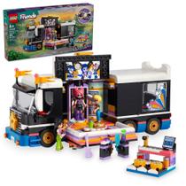 Ônibus de turnê musical LEGO Friends Pop Star de brinquedo com 4 minibonecas 8+