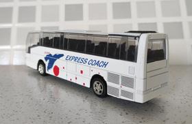 Ônibus de Viagem Miniatura com Farol e Som Fricção - Toy King