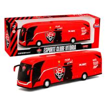 Ônibus Do Vitória Miniatura Rubro Negro Oficial Escala 1:30 Brinquedo 42 Cm Ônibus Do Vitória Miniatura Rubro Negro Oficial Escala 1:30 Brinquedo 42 Cm