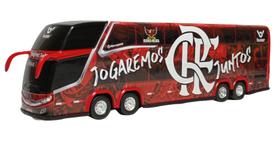 Ônibus Em Miniatura Flamengo 1800 DD G7 - Marcopolo G7 DD - G8 - mini - Miniatura - Min