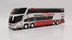 Ônibus Em Miniatura Rápido D'Oeste 2 Andares 30cm