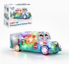 Ônibus Escolar de Brinquedo Kingly Toys com Luzes, Música e Movimento Bate e Vai Ônibus Escolar de Brinquedo Kingly Toys com Luzes, Música e Movimento Bate e Vai
