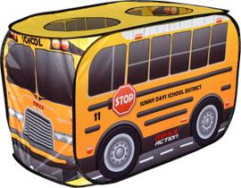 Ônibus escolar Indoor Playhouse Sunny Days Pop Up para crianças