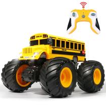 Ônibus escolar Monster Truck Toy com controle remoto VijiSuki 1/18