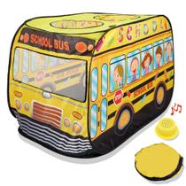 Ônibus escolar musical Pop Up Play Tent Playbees para crianças