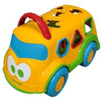 Ônibus Escolar Pedagógico Topi c/ Formas Geométricas - Cores Sortidas - Cardoso Ônibus Escolar Pedagógico Topi c/ Formas Geométricas - Cores Sortidas - Cardoso