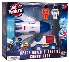 Ônibus espacial de brinquedo Astro Venture com 2 astronautas e Rover