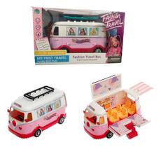 Ônibus Fashion Travel Para Meninas Com Bonecas E Miniaturas