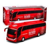 Ônibus Inter 42 Cm Escala 1:30 Plástico Presente Mini Torcedores