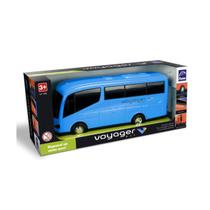Ônibus Micro Bus Infantil Carrinho Voyager Veículo De Transporte 27cm Com Calota Metalizada Brinquedo Para Crianças Roma