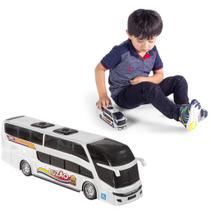 Ônibus Miniatura Dois Andares Mini Buzão Na Solapa - Bs Toys