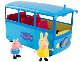 Ônibus Peppa Pig Escolar Roda Livre - Sunny Brinquedos 3 Peças com Acessórios